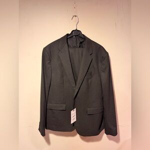NWT Zara Charcoal Gray Men's Suit Jacket + Pants
